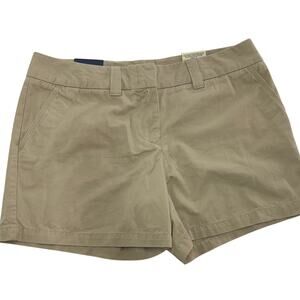Tommy Hilfiger Shorts Womens 14 Tan Khaki Chino Cotton‎